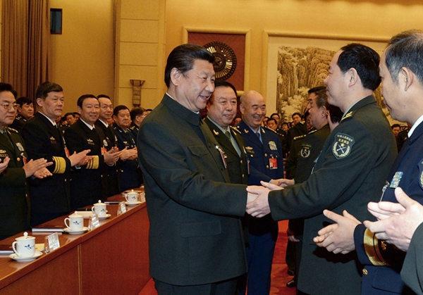 習近平出席十二屆全國人大三次會議解放軍代表團全體會議并發表重要講話